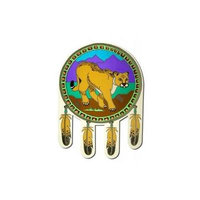 Native Visions - Electrostatic Window Transparencies, Cougar, 1 ea