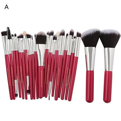 Chartsea 22pc Makeup Brushes Set Premium Kabuki Brushes Synthetic Foundation Blending Blush Face Eyeliner Shadow Brow Concealer Lip Brush Tool Beauty Collection Cosmetic Brushes Kit (A)
