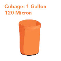 A+ Yescom 1 Gallon 120 Micron Bubble Bag Herbal Filtration Hash Ice Extraction Orange