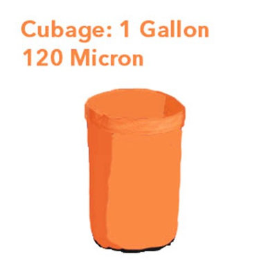 A+ Yescom 1 Gallon 120 Micron Bubble Bag Herbal Filtration Hash Ice Extraction Orange