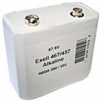 Battery 457/467 67.5V Alkaline Battery NEDA 203 Replaces ER457 + FREE SHIPPING