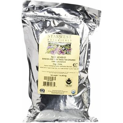 Starwest Botanicals Organic Fair Trade Sencha Leaf Tea, 1 Pound