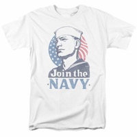 Navy/Join Now S/S Adult 18/1 White Na109