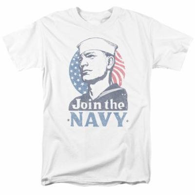 Navy/Join Now S/S Adult 18/1 White Na109