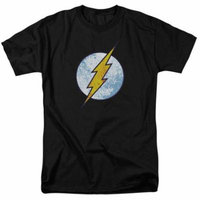 Dco/Flash Neon Distress Logo S/S Adult 18/1 Black Dco587