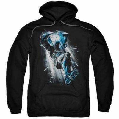 Trevco Batman-Bat Crash - Adult Pull-Over Hoodie - Black, Small