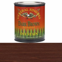 General Finishes, Water Based Dye, Dark Brown, Pint