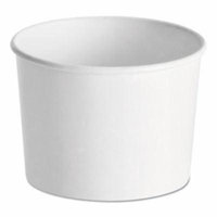 Huhtamaki HUH71226 Paper Food Containers, 12 Oz, White, 1000/carton