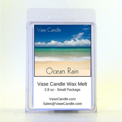 2 Ocean Rain Vase Candle Melts 2.8 oz Premium Highly Scented Soy Paraffin Wax Tarts 50 Hours (Pack of 2)