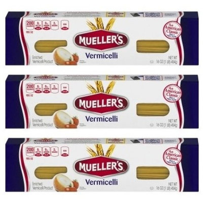 Mueller's Vermicelli Pasta, 16 oz (Pack of 3)