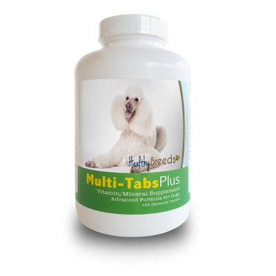 Healthy Breeds 840235140597 Poodle Multi-Tabs Plus Chewable Tablets 180 Count