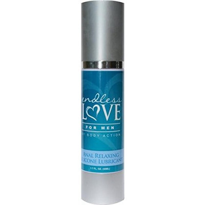 Body Action Endless Love for Men Anal Relaxing Silicone Based Lubricant, 1.7 Ounce