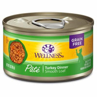 Wellness Complete Health Natural Grain Free Wet Canned Cat Food, Turkey, 3-Ounce Can (Pack of 24)