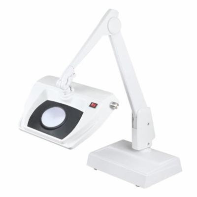 Dazor Stretchview 28-Inch Desk Base Magnifier - 16-Diopter 5X - White