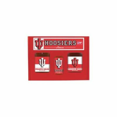 Indiana Hoosiers NCAA Tailgate Kit (5oz Hot Sauce, 16oz BBQ Sauce, 16oz Picante Salsa)