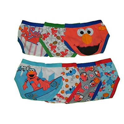 Sesame Street Elmo Toddler 7 Pack Boys Briefs - Sports (2T-3T)
