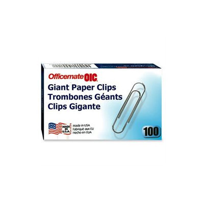 Officemate OIC99914 Giant Paper Clips Pack of 100