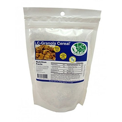 Low Carb Granola Cereal Mix - Plain - LC Foods - All Natural - Paleo - Gluten Free - No Sugar - Diabetic Friendly - 9.87 oz