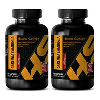 Fat burner powder - PREMIUM GARCINIA CAMBOGIA EXTRACT With Calcium, Chromium, Potassium 1300 Mg - Garcinia cambogia extract for ultra fat blocker - 2 Bottle 120 Capsules