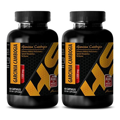 Fat burner powder - PREMIUM GARCINIA CAMBOGIA EXTRACT With Calcium, Chromium, Potassium 1300 Mg - Garcinia cambogia extract for ultra fat blocker - 2 Bottle 120 Capsules