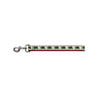 California Republic Red Star Brown Bear Red Stripe Fun Animal Pet Dog Cat Leash