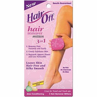 Hair Off Hair Remover Mitten 3-N-1