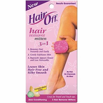 Hair Off Hair Remover Mitten 3-N-1