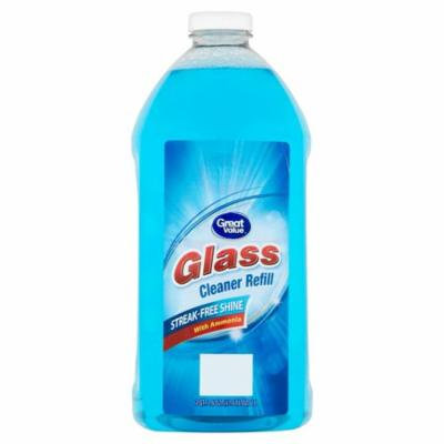 Great Value Glass Cleaner Refill, Streak-Free Shine, 67.6 fl oz