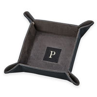 4.5-Inch Snap Valet Tray with Leather Center