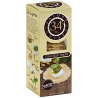 34 Degrees Toasted Onion Crisps, 4.5 oz, (Pack of 18)