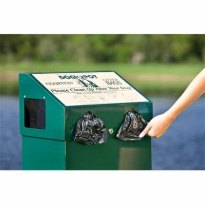 Dogipot 1001-2 Aluminum Dog Waste Station, Forest Green