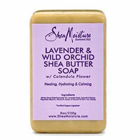 Shea Moisture Organic Lavender & Wild Orchid Shea Butter Soap with Calendula Flower