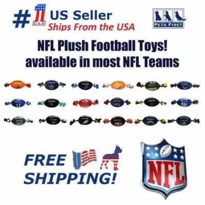 Pets First NFL Jacksonville Jaguars Plush Football Rope Toy for Dogs & Cats - Soft, Chewy & Squeaky