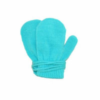Dorfman Pacific Toddler Stretch Mittens on a String, Size: one size Turquoise