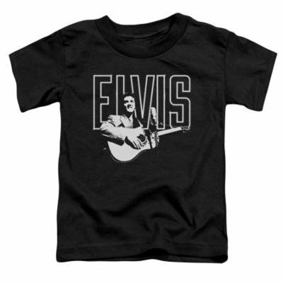 Elvis/White Glow S/S Toddler Tee Black Elv781