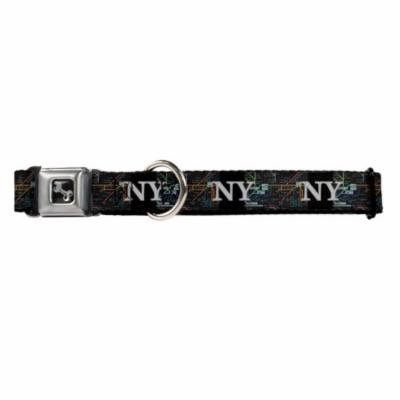 NY New York Grafitti on Black Fun Animal Seatbelt Pet Collar