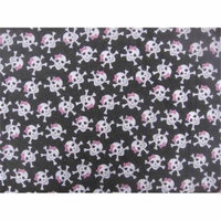 Dog Collar Bandanas D073XL Pirate Skulls X-Large Dog Collar Bandana - Pink Glitter