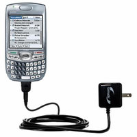 Gomadic Intelligent Compact AC Home Wall Charger suitable for the Palm Treo 680 - High output power with a convenient, foldable plug design - Uses Tip