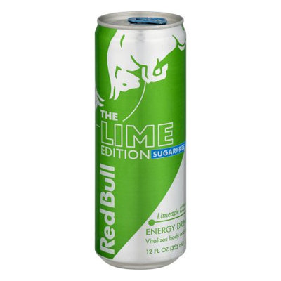 Red Bull Sugarfree Lime Edition, Limeade Energy Drink, 12 Fl Oz Cans, 24 Pack