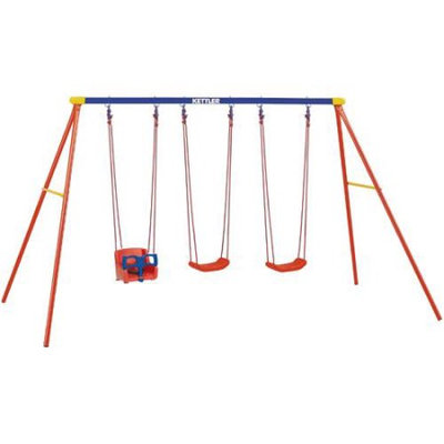 Kettler 8KIT-382-790B Multi Play Swing set with Baby Swing Seat Glider Accessor