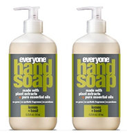Everyone Lemon and Basil Hand Soap (Pack of 2) with Organic Aloe Barbadensis Leaf, Matricaria Flower Extract and Orange Peel Oil, 12,75 fl. oz.