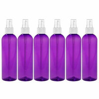 MoYo Natural Labs Purple Pack of Large Fine Mist Pump Sprayers 8 oz mist spray Purple Pack of 6