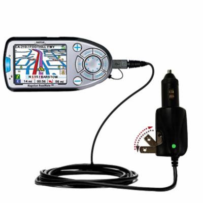 Intelligent Dual Purpose DC Vehicle and AC Home Wall Charger suitable for the Magellan Roadmate 800 - Two critical functions, one unique charger - Use