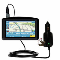 Intelligent Dual Purpose DC Vehicle and AC Home Wall Charger suitable for the Maylong FD-420 GPS For Dummies - Two critical functions, one unique char
