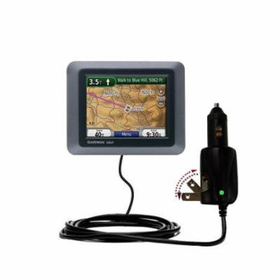 Intelligent Dual Purpose DC Vehicle and AC Home Wall Charger suitable for the Garmin Nuvi 500 - Two critical functions, one unique charger - Uses Goma
