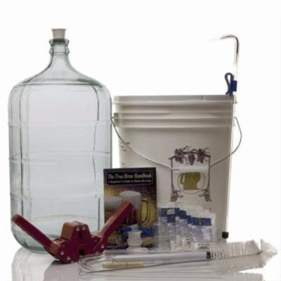 Gold Complete Beer Equipment Kit (K6+) plus with 6 Gallon Glass Carboy with A...