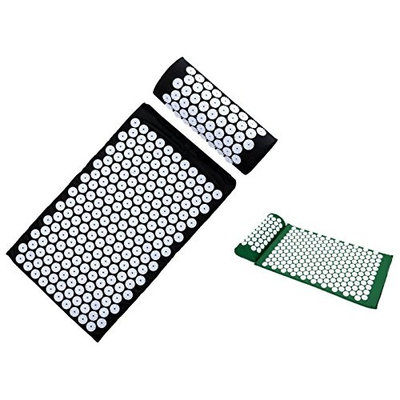 Sivan Health and Fitness®Acupressure Mat and Pillow Set for Lower, Upper, Mid, Chronic Back Pain Treatment, Pillow, Therapy, Reliever - Relieve Your Stress, Back, Neck, and Sciatic Pain