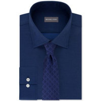 Men's Airsoft Solid Dress Shirt & Foreshadow Square Tie