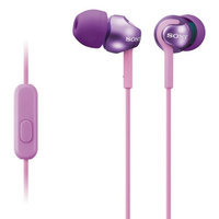 Sony Mdrex110ap/v Ex Monitor In-ear Headphones With Microphone (violet)