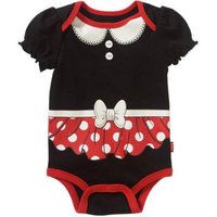 Minnie Mouse Newborn Baby Girls' Puff Sleeve Bodysuit
